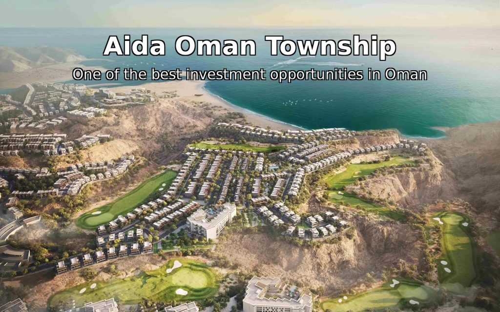 Aida Town, Oman, with luxury villas and a golf course overlooking the sea